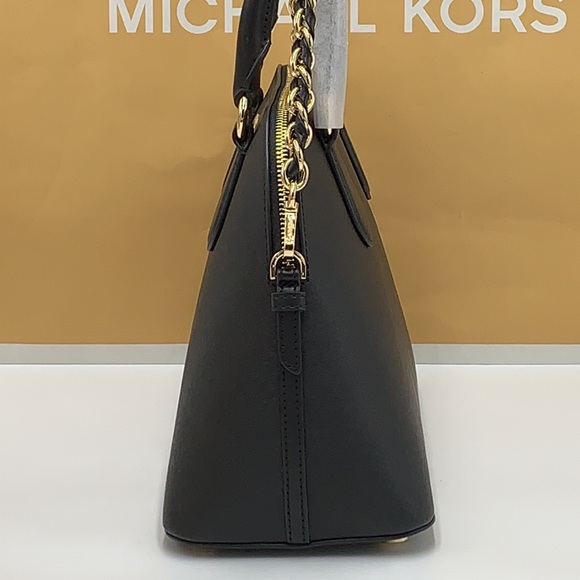 MICHAEL KORS
Veronica Medium Saffiano Leather Dome Satchel BLACK COLOR - Picture 7 of 15